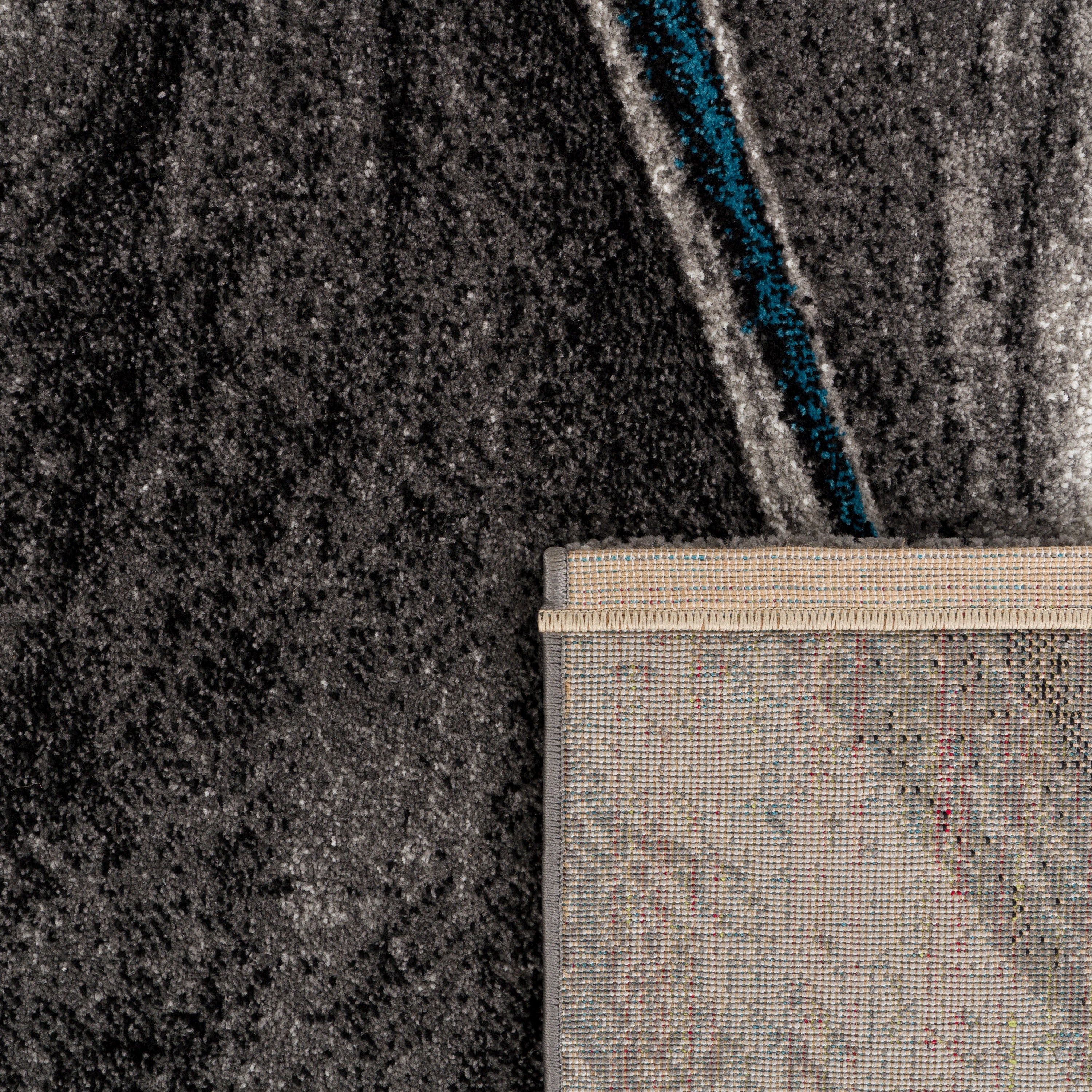 Modern Living Room Rug Brilliance Abstract Design - Grey Blue-3